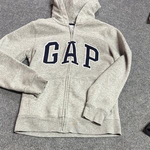 GAP Kids Light Gray Zip-Up Hoodie